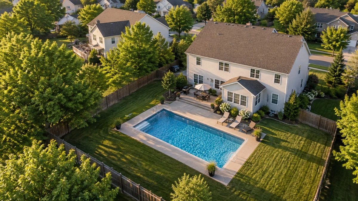 Aerial view of Columbus, Ohio